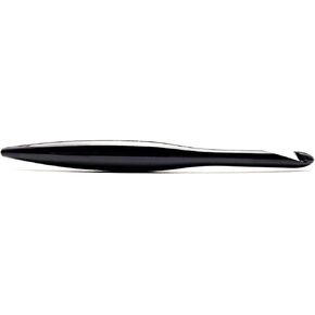 Furls Crochet Hook, Onyx Streamline Metal Polished & Matte Finish, Ergonomic Handle Crochet Hooks 7" (Onyx - Polished, H - 5.00mm)