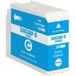 Compatible SJIC38P Ink Cartridge with Pigment Ink Compatible with Use in CW-C6030A CW-C6030P CW-C6530A Label Printers(Cyan)