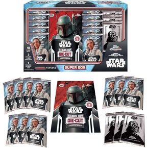 2024 Topps Chrome Star Wars Super Box - 10 Packs + 3 Bonus Packs + Exclusive Oversized Card