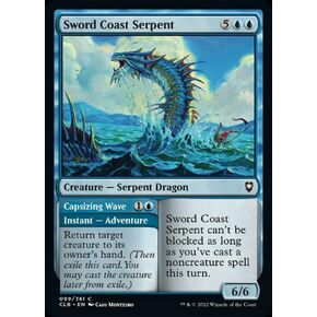 السحر: The Gathering - Sword Coast Serpent // Capsizing Wave (099) - Battle for Baldur's Gate