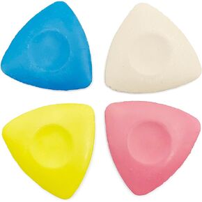 4 Pack Triangle Tailors Chalk for Fabric – Fabric Markers in 4 Colors for Sewing, Quilting, Leather & DIY Crafts – Easy to Clean & Break-Resistant