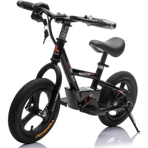 24V Kids Ride on Electric Dirt Bike, 9.32MPH Fast Speed Electric Ride on Motorcycle, Height Adjustable PU Seater, Power Display, Key Start, 24V Ride on Toys for Ages 3+, Blue