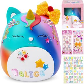 Highland Cow Piggy Bank for Kids, Small Piggy Bank Unbreakable Resin Kids Coin Money Bank, Great Birthday for Boys Girls and Toddlers Home Decor, 5 Inch in Saudi Arabia
