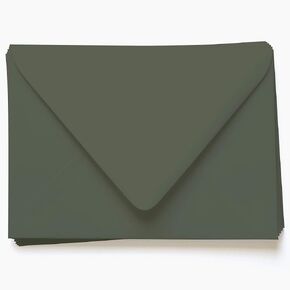 Seedling Green Envelopes - A7 Gmund Colors Matt 5 1/4 x 7 1/4 Euro Flap 68T, 25 Pack