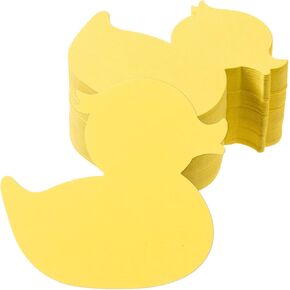 MixTeach 200 Pcs Duck Paper Cutouts Spring Summer Duck Shapes Cutouts Creative Paper Die Cut Bulletin Board Crafts for Kids DIY Craft Art Project Home School Classroom Decorations, Yellow