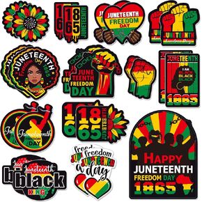 25 PCS Juneteenth Decorations - Juneteenth Hanging Cutouts Decor Juneteenth Classroom Wall Decorations Black History Month Decoration for Classroom School African Afro American Festival Supplies
