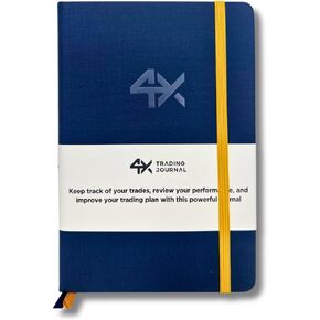 4X Trading Journal - Log Book for Day Traders: Neuroscience-Based Trade Log book with Guided Trading Plan, Performance & Psychology Reviews, 12-Week Plan, 80 Single Trades, Works with All Markets.