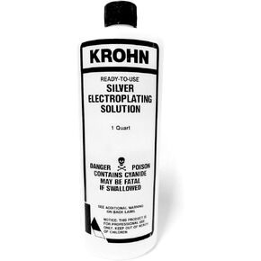 JTS Krohn Silver Electroplating Plating Solutions Ready to Use 1 Quart Made in USA