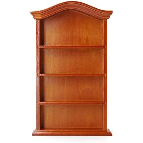 Odoria 1/12 Miniature Shelf Mini Bookshelf Bookcase Miniatures Dollhouse Furniture Accessories Doll House Accessory, White