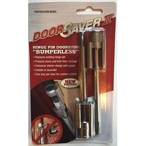 Door Saver II Hinge Pin Door Stop 2-Pack in Satin Nickel Finish