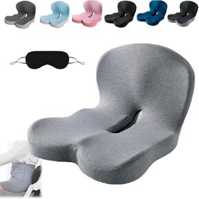 Memory Foam L-Shaped Integrated Seat, Car for Long Driving, with Lumbar Support