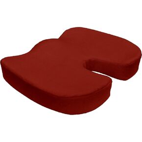 Bookishbunny Coccyx Orthopedic Memory Foam Office Chair and Car Seat Pad Comfort Cushion for Back Pain and Sciatica Relief (Purple)