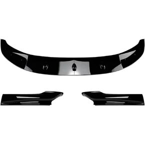 Spoiler Separator, Compatible with BMW 5 Series F10 535i 528i 2011 2012 2013 2014 2015 2016 Front Bumper Lip ABS Glossy Black Body Kit(Carbon Fiber)