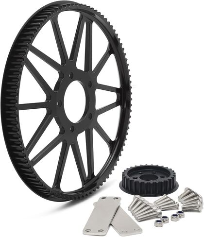 TOFR 28 Teeth+ 94 Teeth Pulley Front Rear Flat Fork Plate for Sur-Ron Light Bee LB for Segway X160 X260 in Saudi Arabia