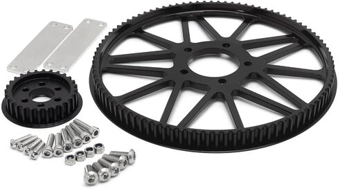 TOFR 28 Teeth+ 94 Teeth Pulley Front Rear Flat Fork Plate for Sur-Ron Light Bee LB for Segway X160 X260 in Saudi Arabia