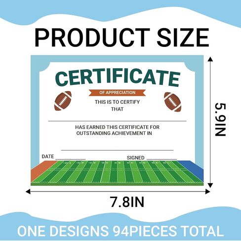 94 Pcs Student of Award Certificates End of School Year Superlatives Certificates Recognition Certificates of Achievement Graduation Birthday Certificates for Teacher Supplies (Basketball) in Saudi Arabia
