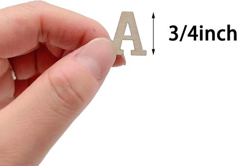 Wooden Letters for Crafts, 3/4 Inch Unfinished Capital Wooden Alphabet Letters&Numbers Wood Letters for DIY Painting Arts Home Decorations Kids Spelling Learning(296Pcs) in Kuwait