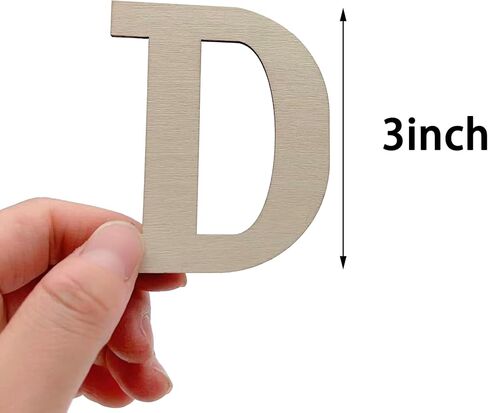 Wooden Letters for Crafts, 3/4 Inch Unfinished Capital Wooden Alphabet Letters&Numbers Wood Letters for DIY Painting Arts Home Decorations Kids Spelling Learning(296Pcs) in Kuwait