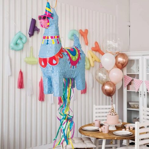Unique Multicolor Llama-tastic Pull String 3D Pinata - Pack of 1 | Unique Party Fun Celebration Game for Fiesta Celebrations, Kids Birthdays & Fun Events in Saudi Arabia
