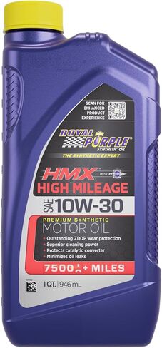 Royal Purple 11750 HMX SAE 10W-30 High-Mileage Synthetic Motor Oil - 5 qt., Model:ROY11750 in Saudi Arabia