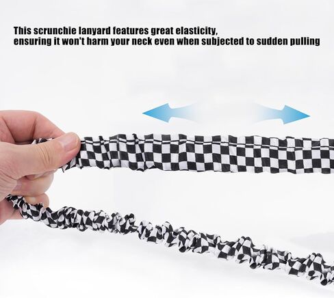 حبل Scrunchie لطيف للنساء ، حبل مرن جمالي لحامل بطاقة الهوية وحزام محفظة ، حبل عنق عصري ودائم للمعلمين والممرضات (الشريط البني) in Saudi Arabia