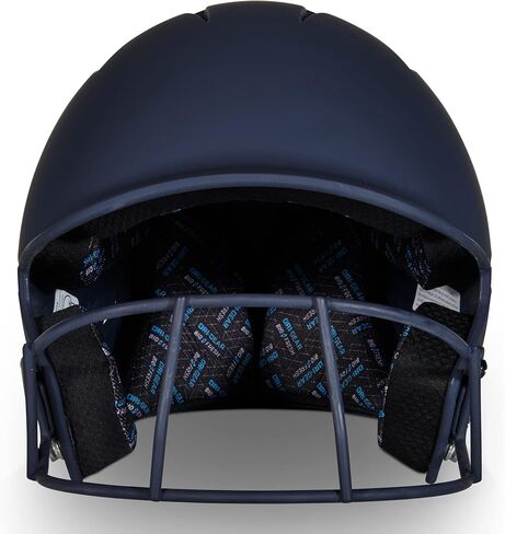 خوذة CHAMPRO النسائية Rise Fastpitch وHX Softball Batting مع قناع للوجه، باللون الأبيض، مقاس كبير US in Saudi Arabia