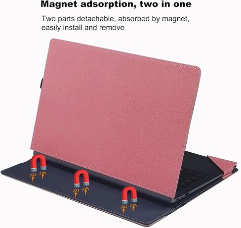 غطاء محمول متوافق مع HP EliteBook 640 840 845 1040 G9 G10 G11 Probook 440 445 14 بوصة G11 Zbook Firefly 14 G9 Case Skin Skeve Pouch (Pink) in Kuwait