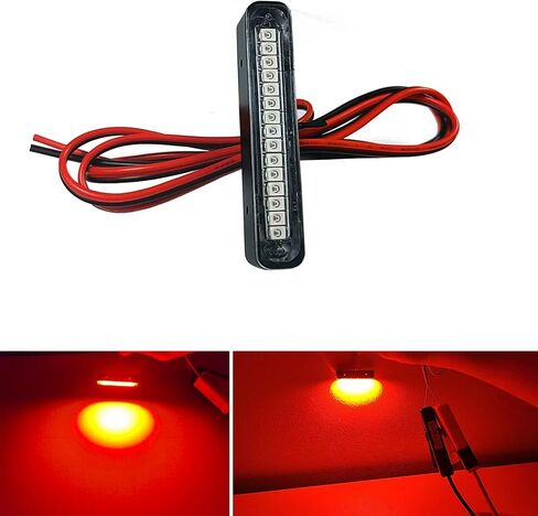 1 قطعة 12 مصباح LED للدراجة النارية باللون الأحمر والأبيض، ضوء فرامل LED مقاوم للماء، ضوء إشارة، ضوء احتياطي، ضوء خلفي لدراجة Harley Davidson Kawasaki سوزوكي Ducati Polaris Yamaha in Saudi Arabia
