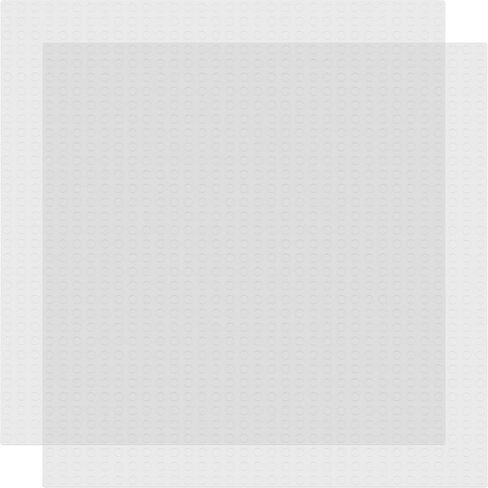Classic Baseplate Building Base Plates for Lego Building Bricks | 100% Compatible with Major Brands-Baseplate | 10" x 10" | for Kids 3+ | 2 Pack (Trans Clear) in Saudi Arabia