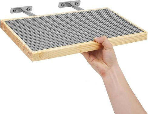Display Shelves for Building Bricks 48X24 Stud Base Plate Wooden Wall Mount Shelf Display for Wall Compatible with All Toy Block Brands (Size 16X8 Inch) (2, Green) in Saudi Arabia