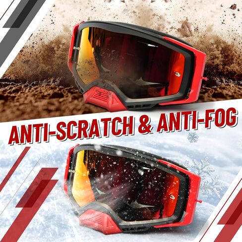 نظارات الدراجة الترابية، نظارات OTG Motocross ATV للرجال والنساء والكبار والشباب ونظارات الدراجات النارية ذات الرؤية الواسعة in Kuwait