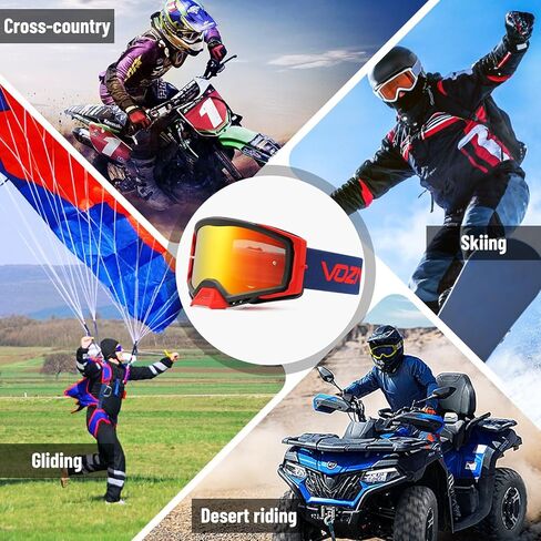 نظارات الدراجة الترابية، نظارات OTG Motocross ATV للرجال والنساء والكبار والشباب ونظارات الدراجات النارية ذات الرؤية الواسعة in Kuwait