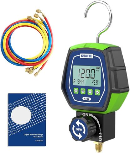 مجموعة قياس نظام التدفئة والتهوية وتكييف الهواء (HVAC) الرقمية المتعددة للتبريد من BELEY مع مشابك وخراطيم درجة الحرارة in Kuwait