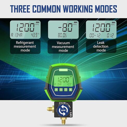 مجموعة قياس نظام التدفئة والتهوية وتكييف الهواء (HVAC) الرقمية المتعددة للتبريد من BELEY مع مشابك وخراطيم درجة الحرارة in Kuwait