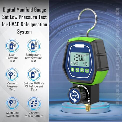 مجموعة قياس نظام التدفئة والتهوية وتكييف الهواء (HVAC) الرقمية المتعددة للتبريد من BELEY مع مشابك وخراطيم درجة الحرارة in Kuwait