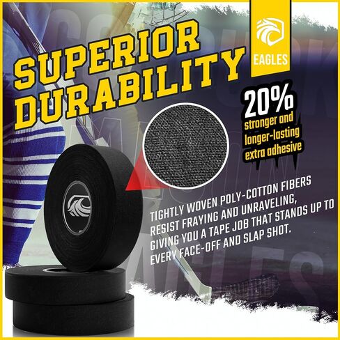 Green Hockey Tape - Multipurpose Cloth Tape Roll for Field Ice & Roller Hockey Stick, Blade & Handle Protector - Over Grip for Lacrosse Baseball Bat Pullup Bars - Sports Gifts, Accessories in Saudi Arabia