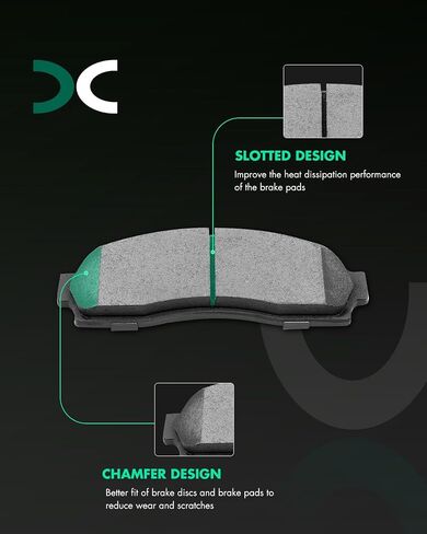 SCITOO Ceramic Pads, Front Brake Pads Brakes Kits fit for Chevy Equinox,Explorer,for Ford Explorer Sport Trac,Ranger,for Mazda B3000,B4000,for Mercury Mountaineer,for Pontiac Torrent,for Saturn Vue in Saudi Arabia