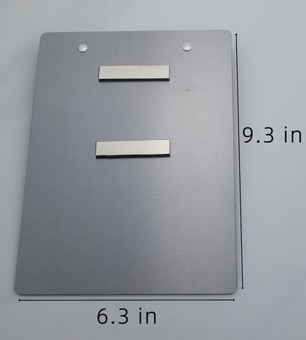 الحافظة المغناطيسية الفولاذ المقاوم للصدأ مع القلم - أحجام متعددة ، تصميم مغناطيسي ، ضروري للمكتب والمنزل (4.3 × 6.5 بوصة) in Kuwait