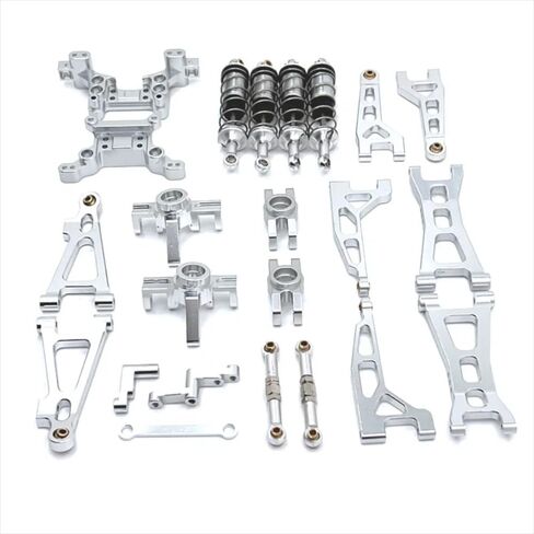 25PCs Set for Hyper Go H16BM Parts, Shock Absorber Shock Tower Swing Arm Aluminum Upgrade Kit for MJX Hyper Go H16BM H16GT H16DR 16207-16210 Jetwood JC16EP 1/16 Scale RC Car (Gold) in Saudi Arabia