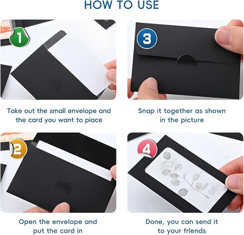 120 Packs black Window Gift Card Envelopes,which can be used for businesses offering gift cards, promotional events, corporate giveaways, and retail settings. in Saudi Arabia