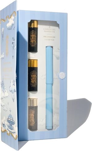 اكتب حكاية خرافية خاصة بك ، مجموعة هدايا كاروسيل مع قلم أزرق فاتح وأحبار 5 مل ، NIB غرامة in Kuwait