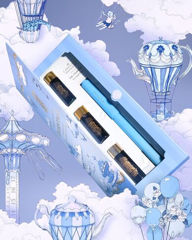 اكتب حكاية خرافية خاصة بك ، مجموعة هدايا كاروسيل مع قلم أزرق فاتح وأحبار 5 مل ، NIB غرامة in Kuwait