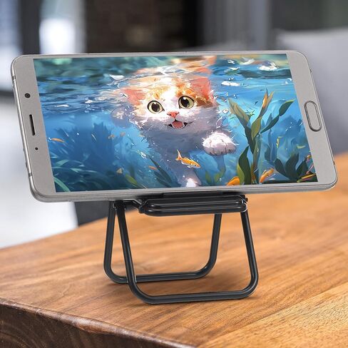 12pcs كراسي قابلة للطي صغيرة ، كرسي دمية أثاث دمية ميني ، كراسي قابلة للطي مصغرة ، حامل حامل للهاتف الخلوي مضحك ، كرسي بلاستيكي مصغر ، لتزيين الدمية in Kuwait