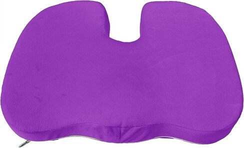 Bookishbunny Coccyx Orthopedic Memory Foam Office Cairs and Car Care Pad Pad Comply لألم الظهر وإغاثة عرق النسا (الأرجواني) in Kuwait