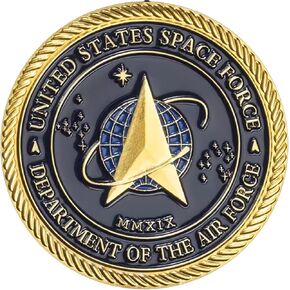 Gold Plated United States Space Force Challenge Coin