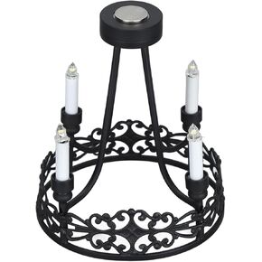 Mini Chandelier 1: 12 Dollhouse Miniature Ceiling Lamp 6 x 7.6cm Hanging Lamp Model 4 Heads Mini LED Pendant Light for Dollhouse Decoration Accessories