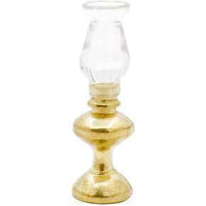 Odoria 1/12 Miniature Oil Lamp Vintage Dollhouse Decoration Accessories