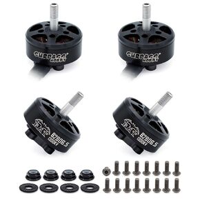 4pcs Surpass B2806.5 1300KV FPV Motors Brushless 5S for FPV Racing Drone Quadcopter with 200mm 18AWG Silicone Wires(Black)