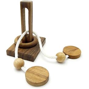 Oliver String Wooden Puzzle Brain Teaser