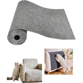 Premium Grey Cat Scratch Furniture Protector Large, Couch Protector from Cat Claws - Heavy-Duty, Easy-to-Apply Scratching Deterrent and Shield 78.7'' x 15.7''